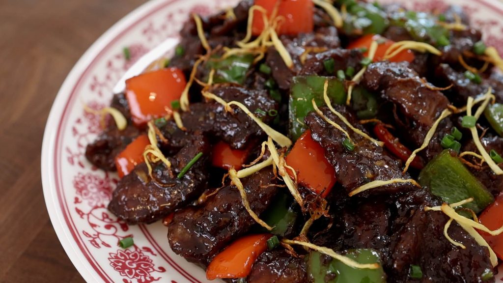 Ginger Beef on a Plate