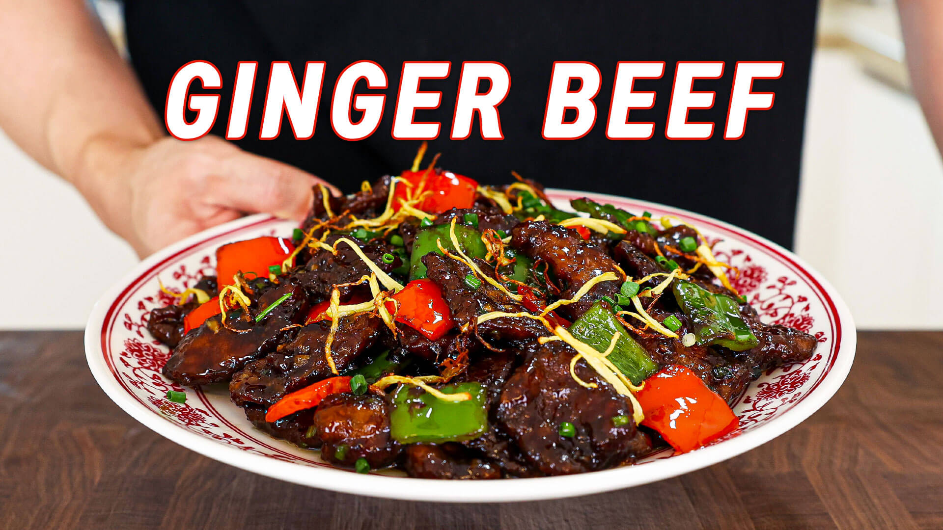 Ginger Beef on a Plate